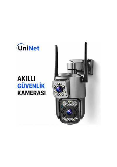 Uninet 12v 4g Sım Kartlı Dış Mekân Güvenlik Kamerası Gece Görüşlü, Hareket Algılamalı, Çift Yönlü Ses Özellikli Ip Kamera