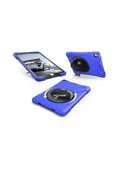 Apple Uyumlu iPad  Pro 10.5, 3 Katmanlı Standlı Zırh Kılıf-Shockproof Case (323622378)