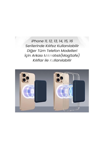 Teknohuby İphone 11 12 13 14 15 16 17 Plus Pro Max Kartlık Manyetik Deri Magsafe Cüzdan Arkası Kartlık Siyah Siyah