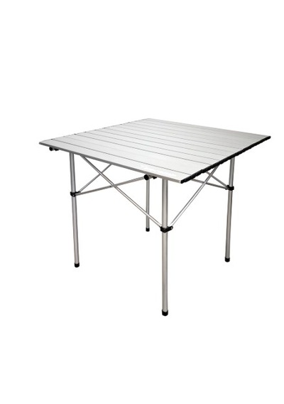 Escamp Alüminyum Kamp Masası 70x70 Cm Gri