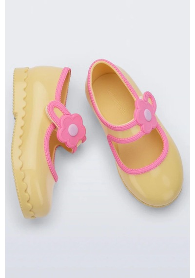 Melissa Mini Kız Bebek Hip Ballerina Renkli Sarı Şık Ayakkabı-14713