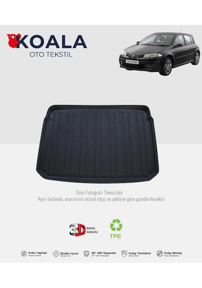 Renault Megane 2 Hatchback 2004-2010 3d Bagaj Havuzu