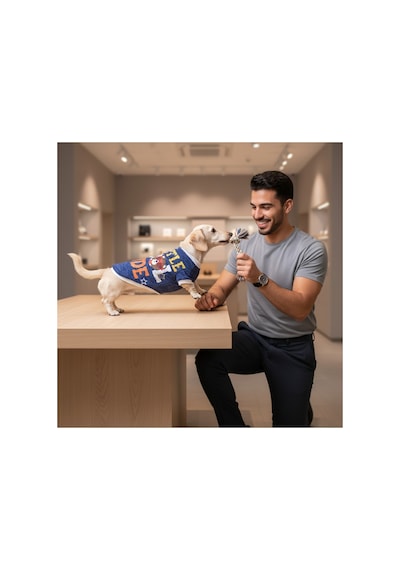 Kedi Ve Köpek İçin Little Cool Dude Polyester Sweat