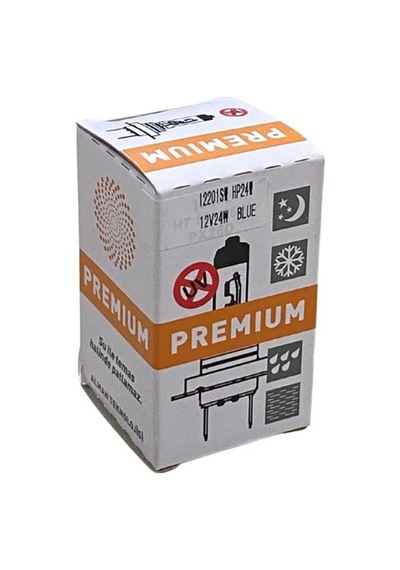Premıum 12v Gündüz Sürüş Ampulü Soketli 24w Mavi Cam Beyaz Işık