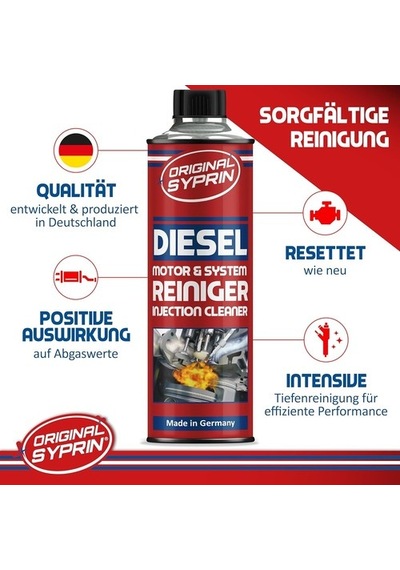 Syprin Dizel Sistem Temizleyici 3 X 500ml, Enjektör Ve Dpf Uyumlu, Motor Performansını Artırır - Yakıt Katkısı