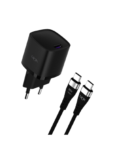 Linktech G844 Premium 25W Qc4.0 Gan Type-c Kablolu Şarj Aleti Set