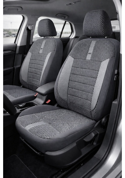 Renault Megane 2 Hatchback 2004 Aracınıza Uyum Sağlayan Tam Takım Oto Koltuk Kılıfı - Riva Serisi Gri