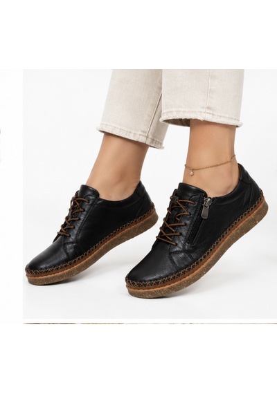 N Napa Shoe Np.8207.siyah Deri Ayakkabı