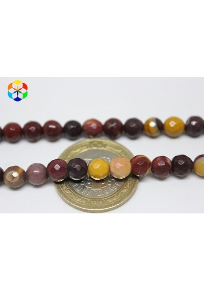 Jasper Taşı Faset Dizi 6Mm (9803)