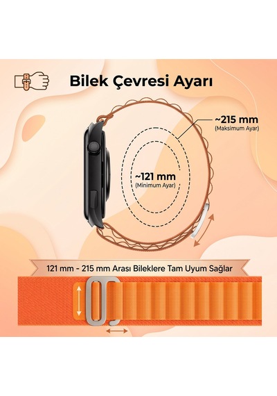Caseonn Haylou Gst Lite Kordon Titanyum G-kancalı Alpin Kumaş Kayış Yeşil