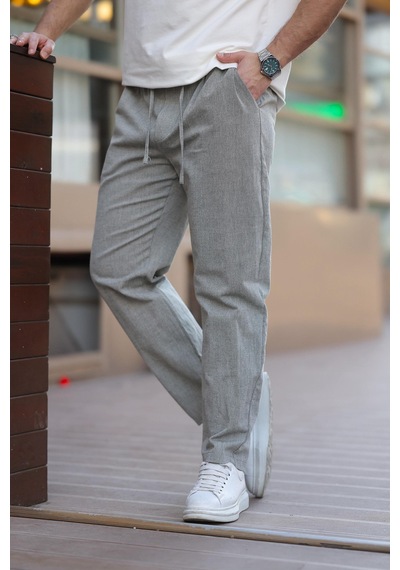 Madmext Siyah %100 Pamuklu Rahat Kesim Erkek Pantolon E6565