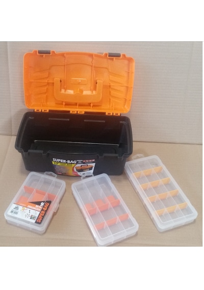 organizer Kutu Set Bölmeli Alet Çantası Dremel Balık vida Sakla