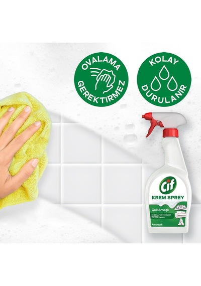 Krem Sprey Çok Amaçlı Amonyak Yüzey Temizleyici Yağ Ve Kir Çıkarıcı 750 Ml Diğer
