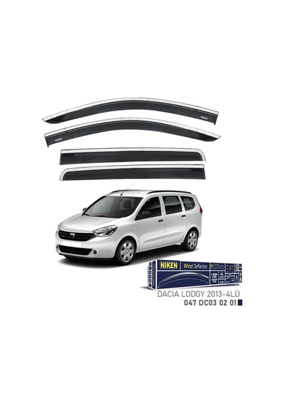 Niken Dacia Lodgy 2013 Kromlu Cam Rüzgarlığı 4'lü - Ekolmaks
