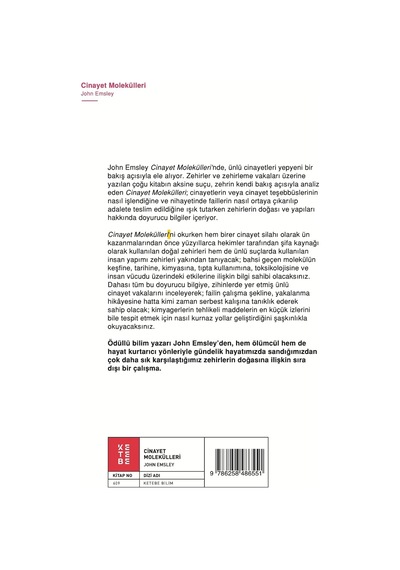 Cinayet Molekülleri: Kriminal Moleküller Ve Ünlü Kurbanlar
