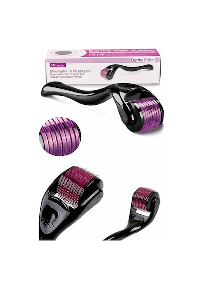 Derma Roller Titanyum Uçlu 540 İğneli 1 Mm Saç Sakal Çıkarma Ve Cilt Bakım Masaj Aleti - Lisinya