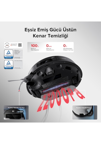 Roborock Saros Z70 Akıllı Robot Süpürge  Beyaz