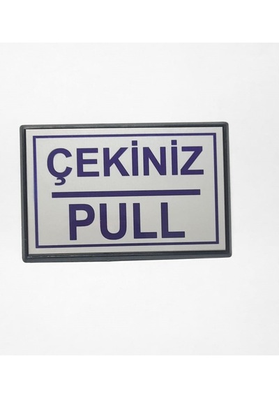 Büro İş Güvenliği İçin 10x7cm Mini Yapışkanlı Pull Çekiniz Uyarı Tabelası