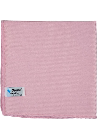 2 Adet Spark Kristal Mikrofiber Cam Silme Bezi Ve Genel Temizlik & Kurulama Bezi 40x40 Cm. Pembe