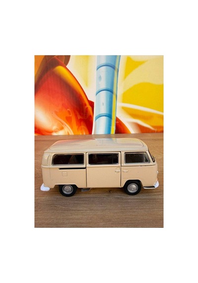 Volkswagen Otobüs T2 Diecast Model Araba Volkswagen Minibüs Krem