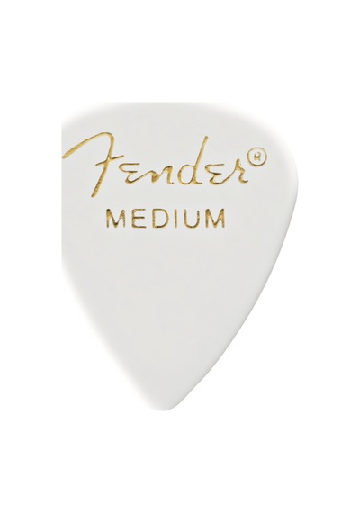 Fender 1980351880 Classic Celluloid White 351 Shape Medium Gitar