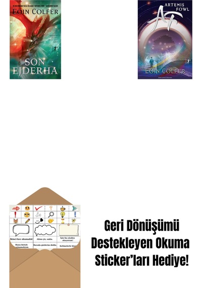 Son Ejderha + Artemis Fowl 1 + Okuma Sticker'ları