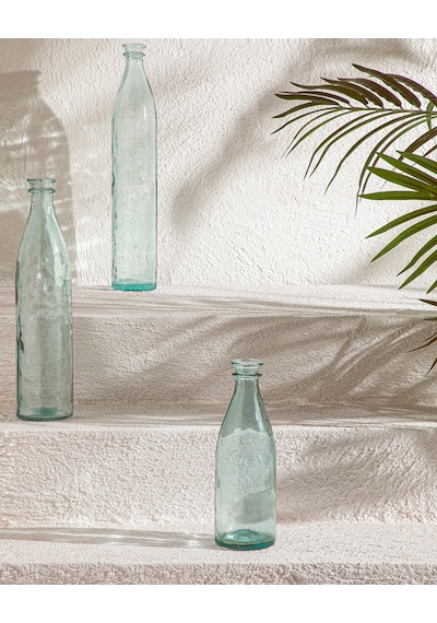 Recycled Bottle Cam Vazo Yeşil Yeşil