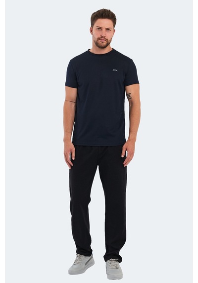 Slazenger OMAR KTN Erkek  Siyah Tişört