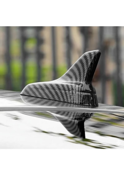 Karbon Fiber Desenli Oto Anten Süs Köpekbalığı Shark Araba Araç Dekoratif Süs Anteni Üniversal Ps-216