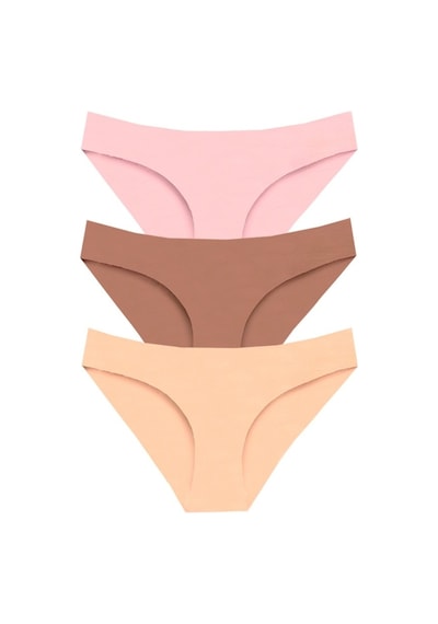 New Lilla 301 Kadın Dikişsiz Lazer Bikini Külot Paketi (549351597) Çok Renkli