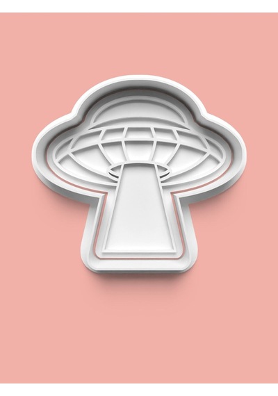 Uzay Gemisi Ufo Kurabiye Kalıbı Ve Şeker Hamuru Kalıbı 0435-1 Diğer