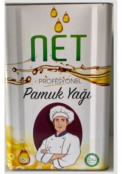 Net Rafine Pamuk Yağı 18 L