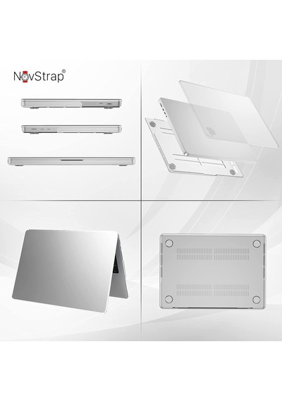 Novstrap Apple Uyumlu MacBook Pro 14 İnç M3/m3 Pro/m3 Max A2992 A2918 İle Kılıf Sert Mat Buzlu Kapak Karışık Çok Renkli