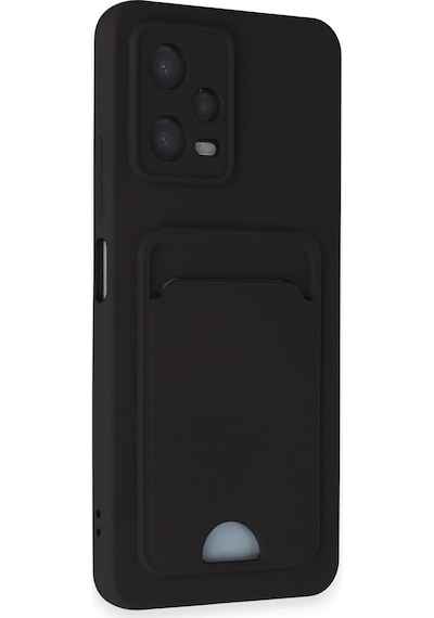 Newface - 300 - Xiaomi Poco X5 5g Kılıf Kelvin Kartvizitli Silikon - Kmrsfres - - Siyah Sıyah