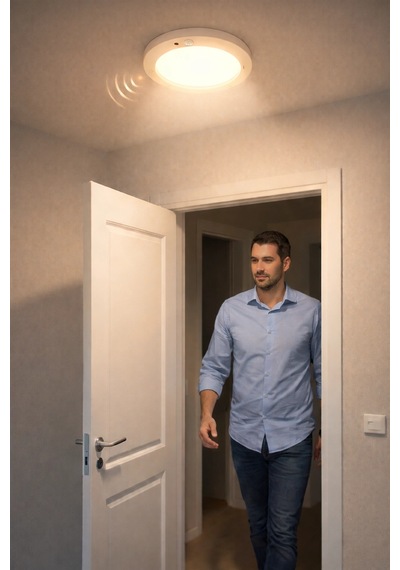 1 Adet Cata Ct 9247 Sıva Üstü 20w Sensörlü Led Armatür 3200k Gün Işığı Diğer