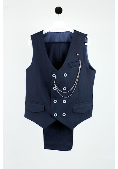 Doctor Junior Erkek Çocuk Jogger Pantolonlu Yelek Takım Lacivert