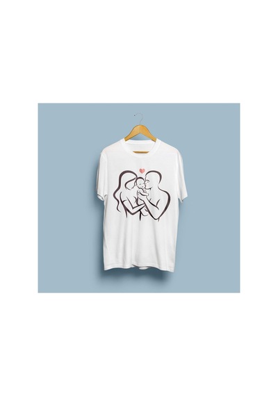Bahriyeli Collection Oversize Akrep Baskılı Tasarım T-shirt Beyaz