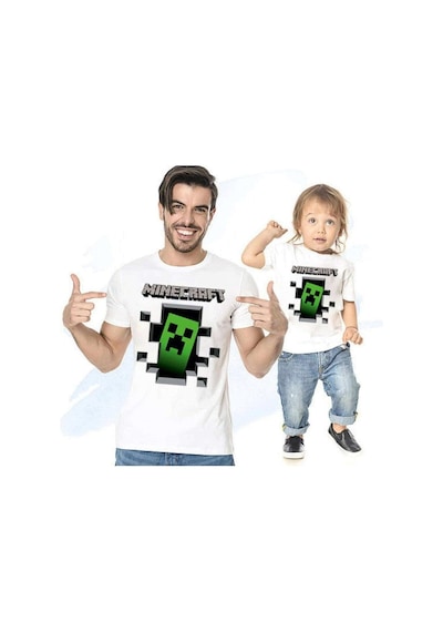 Minecraft Baba Oğul Kombini Tshirt Giyim