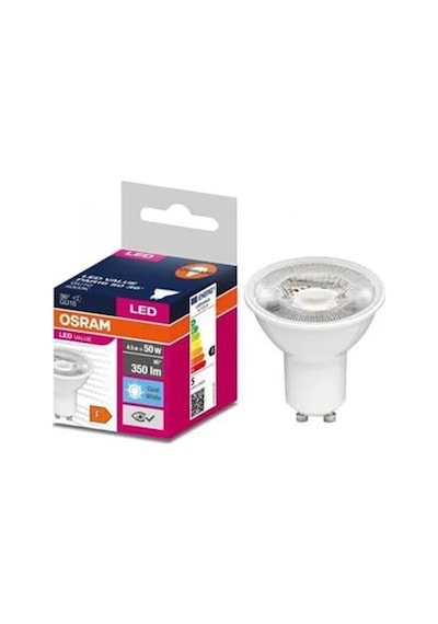 10'lu Osram Value Par16 50 36d 4.5w Soğuk Beyaz 4000k Gu10 Led Ampul Diğer