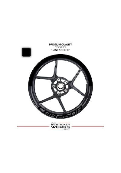 Honda Cbr 250 R Jant Şeridi Yarım Jant Kaplama & Cbr 250 R Yazı Sticker Seti 95035785