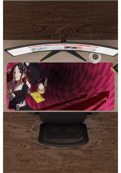 Kaguya Sama Anime V1 - 90x40 Xxl Gaming Kauçuk Kaymaz Taban Mouse Pad Fare Altlığı