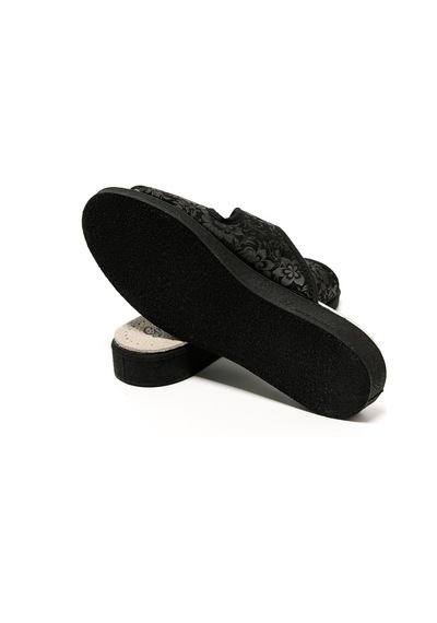 Sandalet Kadın 5688 Green Life Stretch Women's Footwear Black Siyah