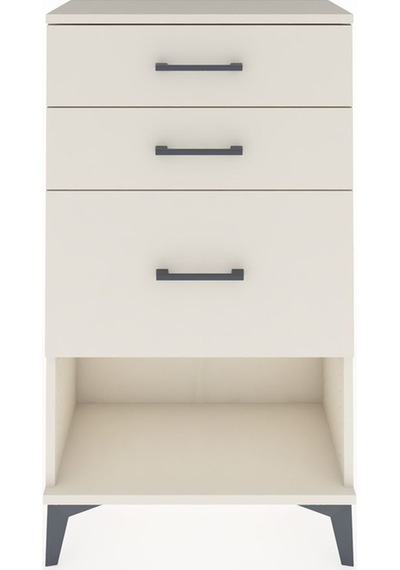 Arges Komodin 3 Çekmeceli 60x30x106 Aytaşı-aytaşı Aytaşı