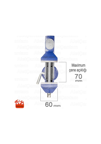 Masa Mengene Döner Tablalı - Örslü - 60 MM