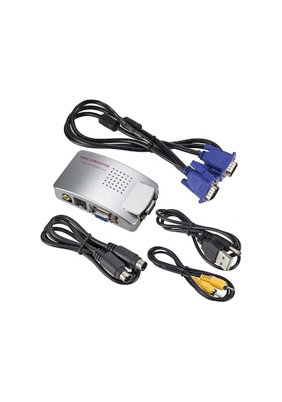 Primex Sl-av201 Vga To Vıdeo Çevirici, Vga To Svideo, Rca Görüntü Çevirici