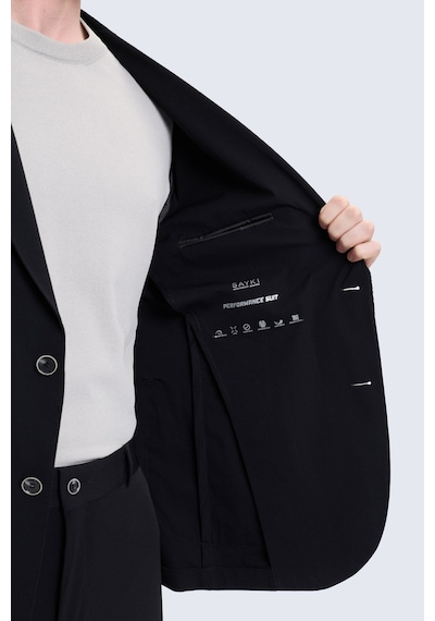Hatemoğlu Siyah Performans Suit Slim Fit Takım Elbise