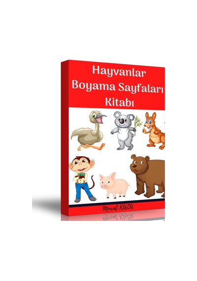 Hayvanlar Boyama Sayfaları Kitabı