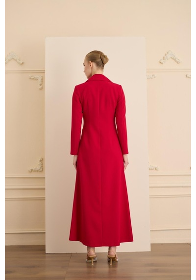 Senna Rose Stone Dress Kırmızı Kırmızı