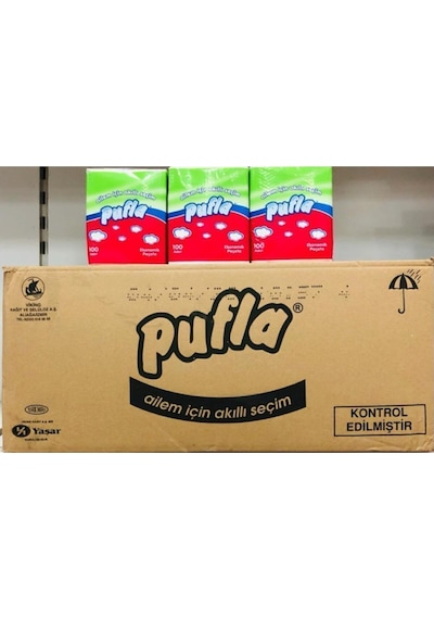 Pufla 100lü.kare Peçete Koli 32li.paket