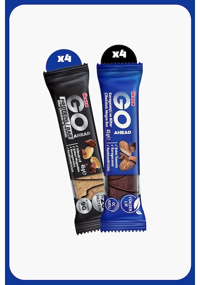 Go Ahead Protein Bar Ve Meyve Bar Karışık Paket - Dörder Adet
